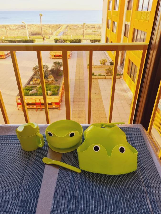 Appartement Vue Mer,Acces Direct Plage,Fibre,Clim,Parking Public Gratuit Le Barcarès Exterior foto